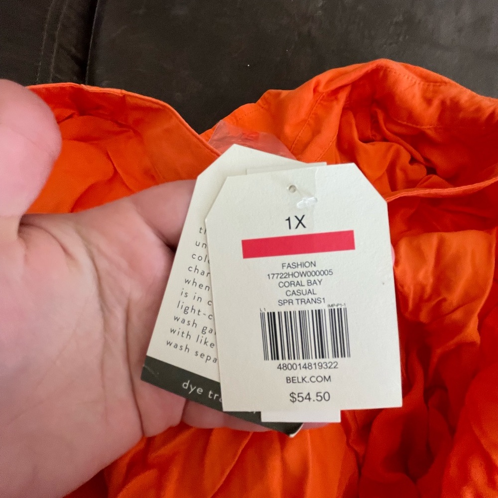 Wonderly Orange Blouse